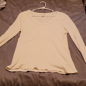 Cream Long Sleeve Shirt